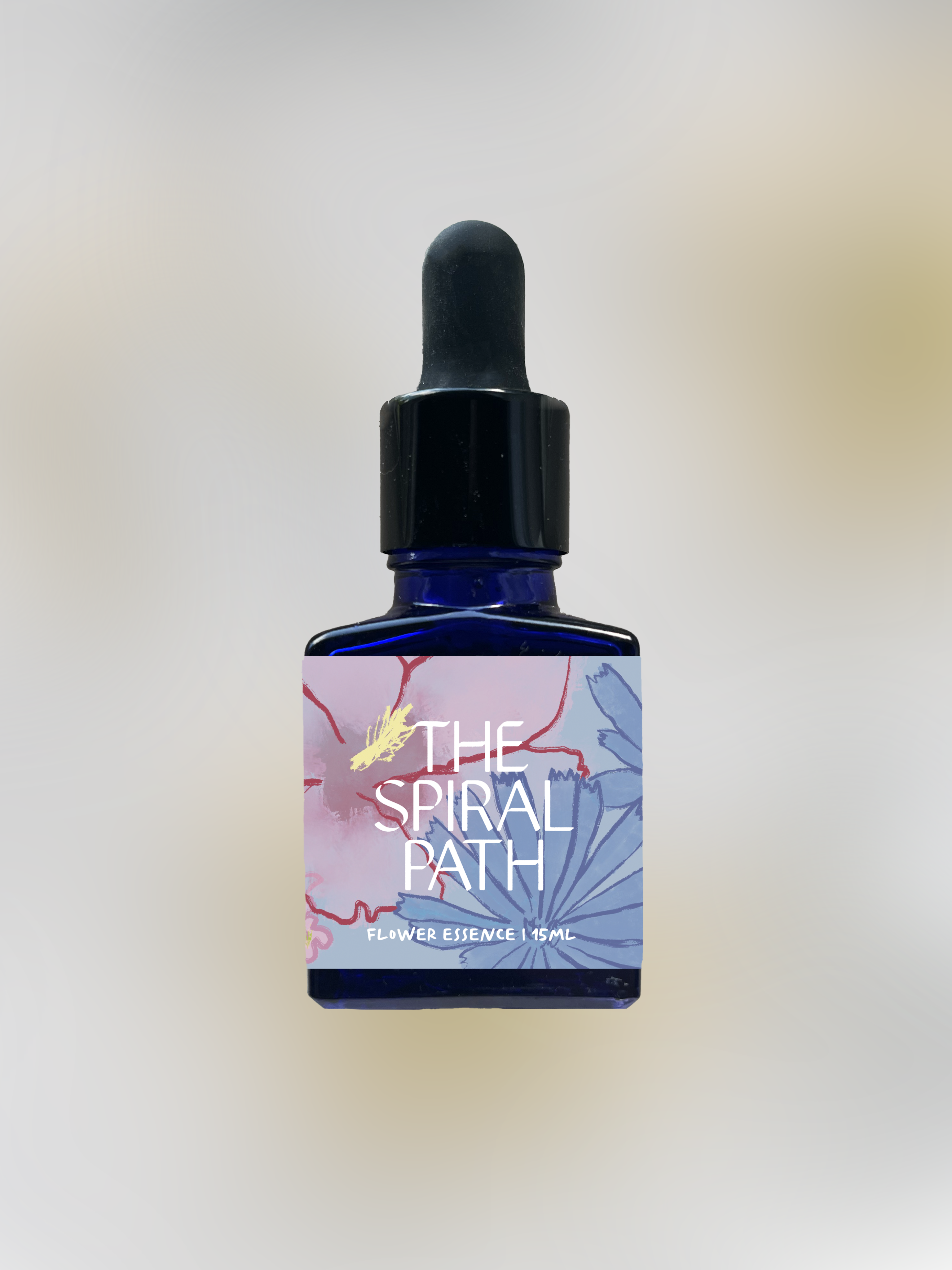 Small batch organic flower essence - feminine healing, 15mL, blue glass bottle with dropper. This essence supports emotional healing and is a sensitive medicine for sensitive people. Anemone flower essence is a plant ally for surrender.