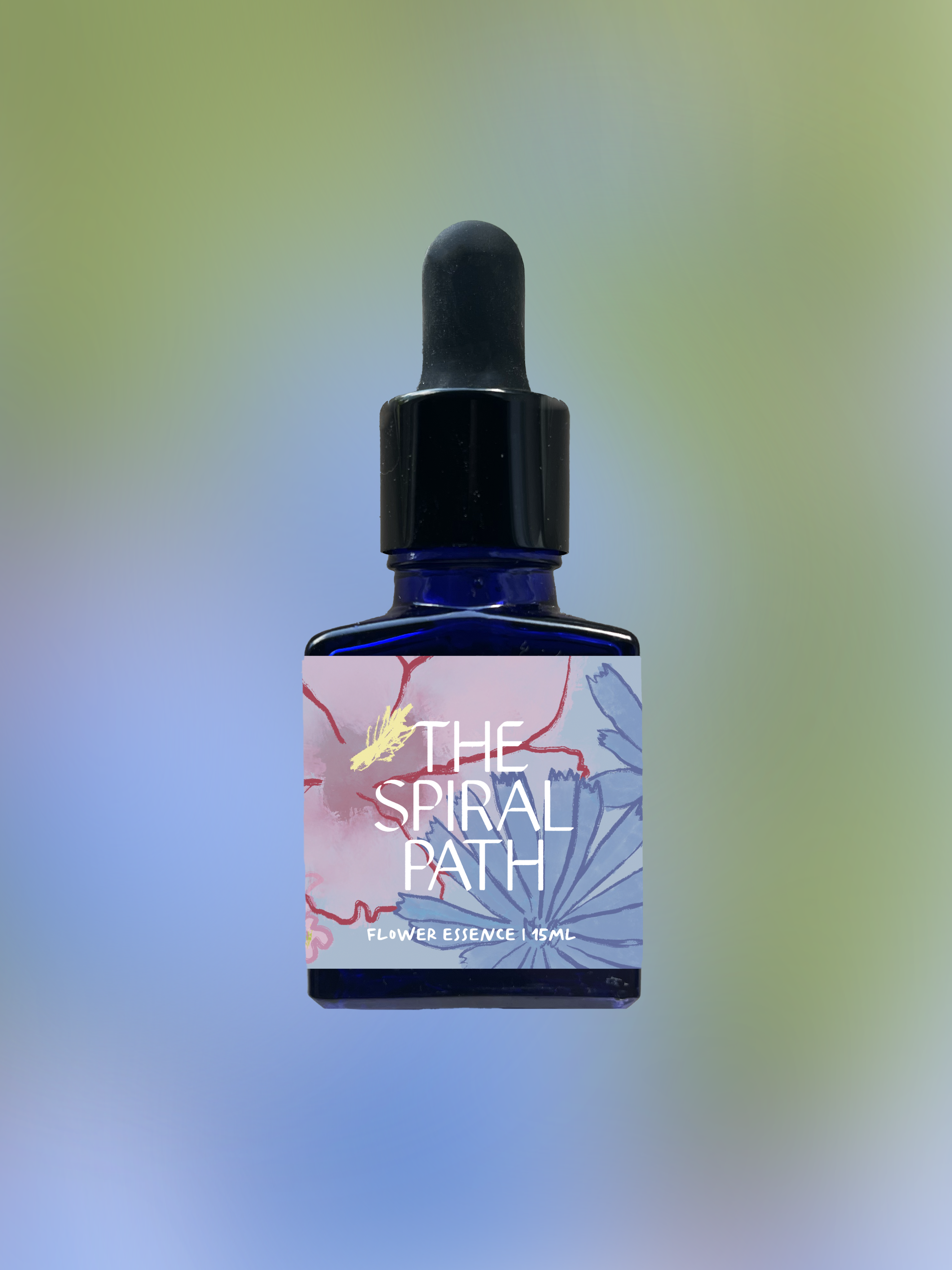 small batch organic flower essence 15mL blue glass bottle with dropper - feminine healing, sensitive medicine, flower essence for emotional healing, soul retrieval, Comfrey plant ally benefits are overcoming trauma, abuse, or shock from this life (or past lives)