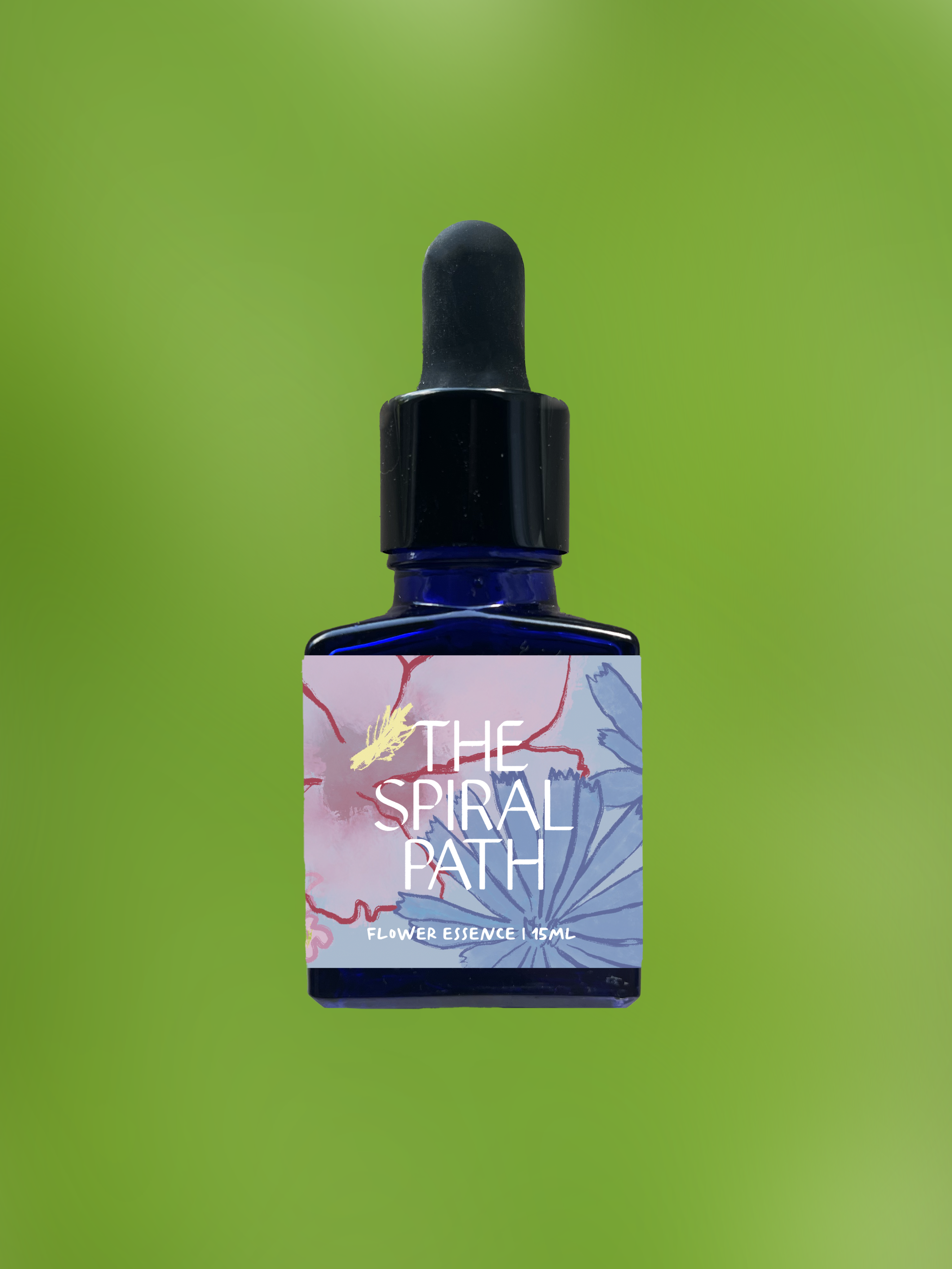 Small batch organic flower essence - feminine healing, 15mL, blue glass bottle with dropper. This essence supports emotional healing and is a sensitive medicine for sensitive people. Fern flower essence is a plant ally for connectedness.