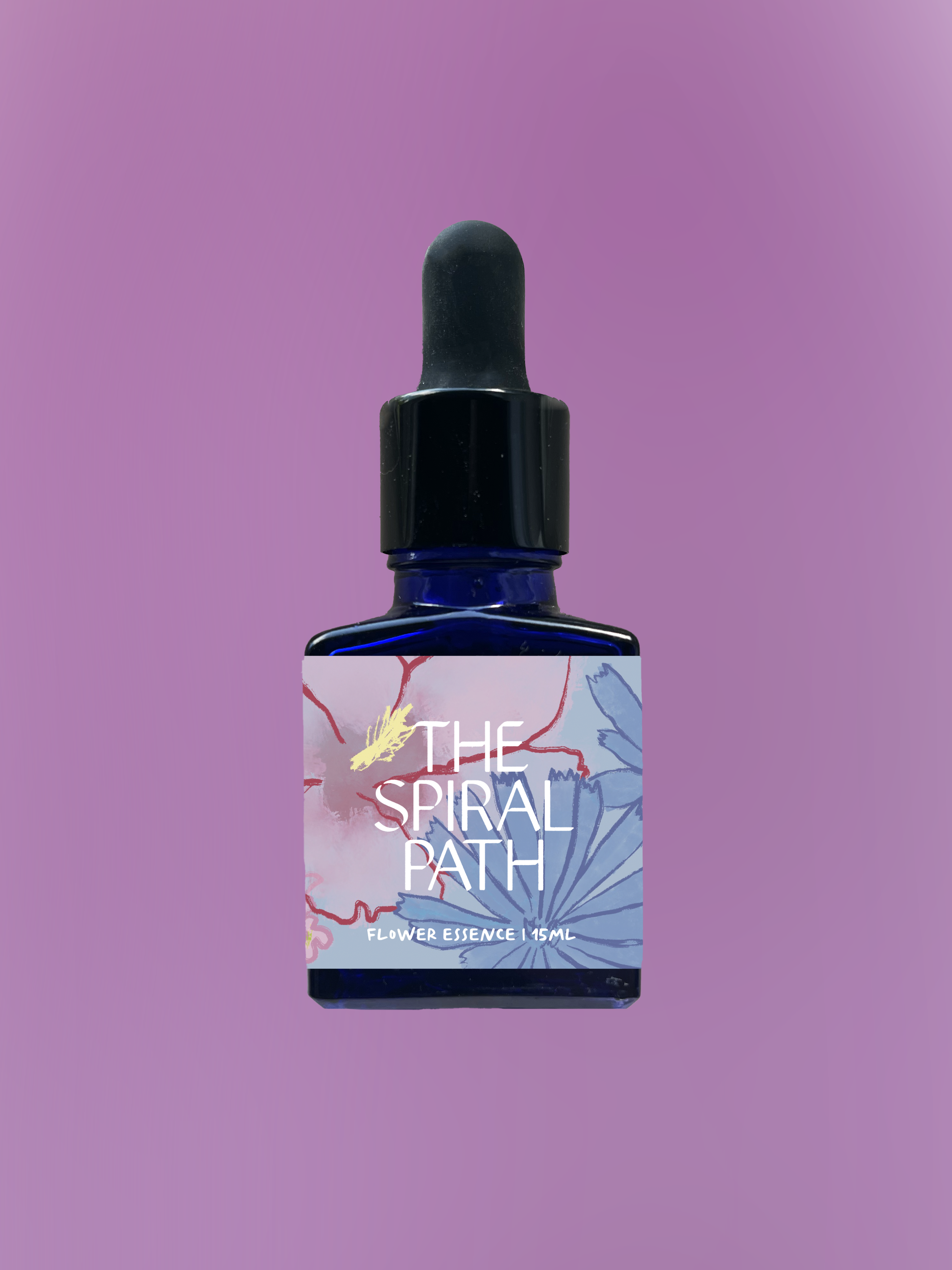 Small batch organic flower essence - feminine healing, 15mL, blue glass bottle with dropper. This essence supports emotional healing and is a sensitive medicine for sensitive people. Foxglove flower essence is a plant ally for getting to the heart of things.