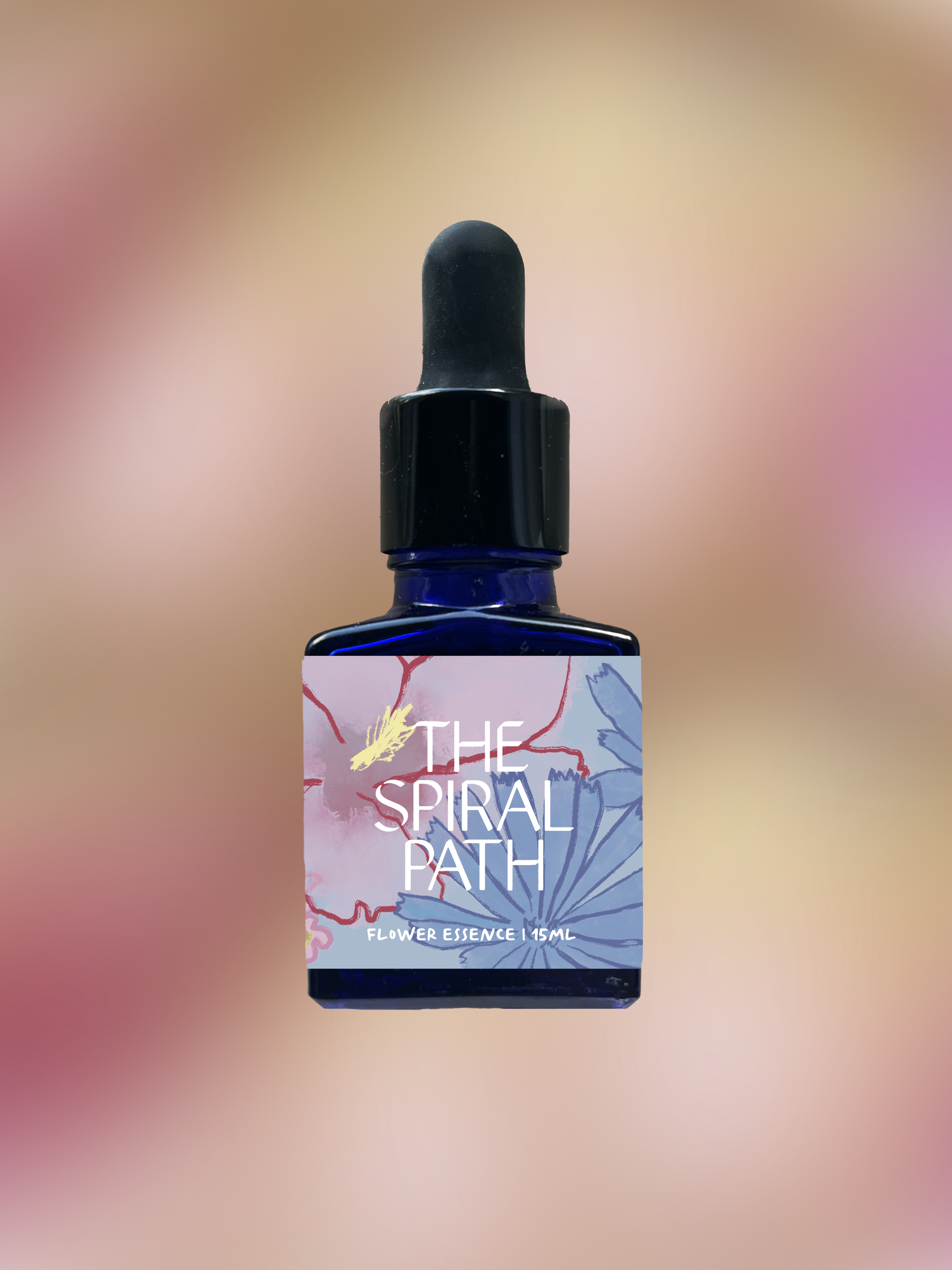 Small batch organic flower essence - feminine healing, 15mL, blue glass bottle with dropper. This essence supports emotional healing and is a sensitive medicine for sensitive people. Lady Slipper flower essence is a plant ally for unity & partnership