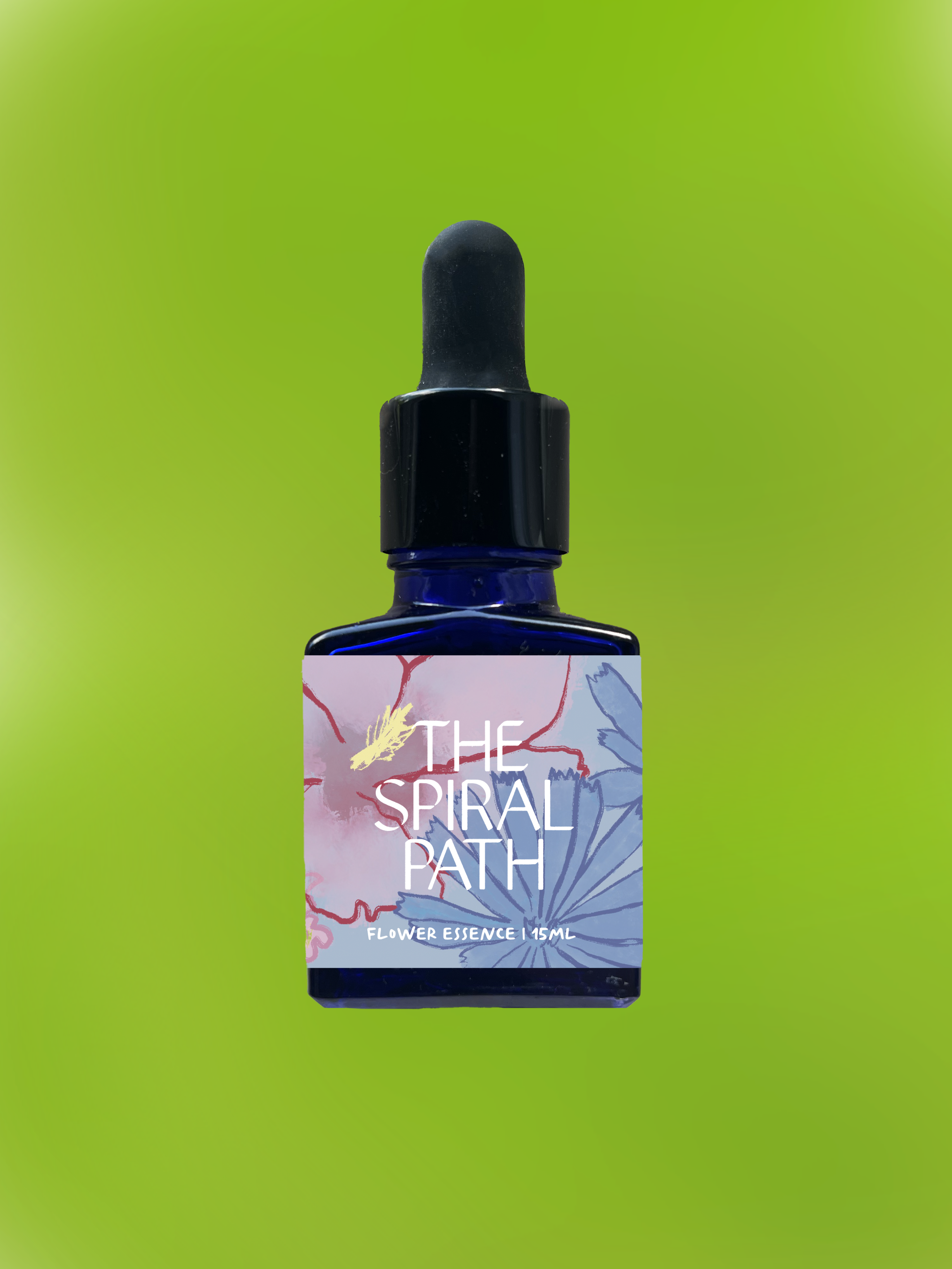 Small batch organic flower essence - feminine healing, 15mL, blue glass bottle with dropper. Moss flower essence supports emotional healing and is a sensitive medicine for sensitive people. Plant ally for ease & connection.