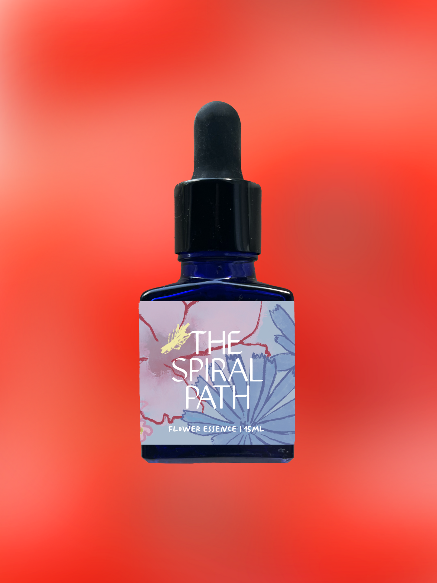 Small batch organic flower essence - feminine healing, 15mL, blue glass bottle with dropper. This essence supports emotional healing and is a sensitive medicine for sensitive people. Poppy flower essence can help illuminate our true power. Oftentimes, we find our power through painful experiences, where we're forced to dive deep into the darkness and face our shadows.