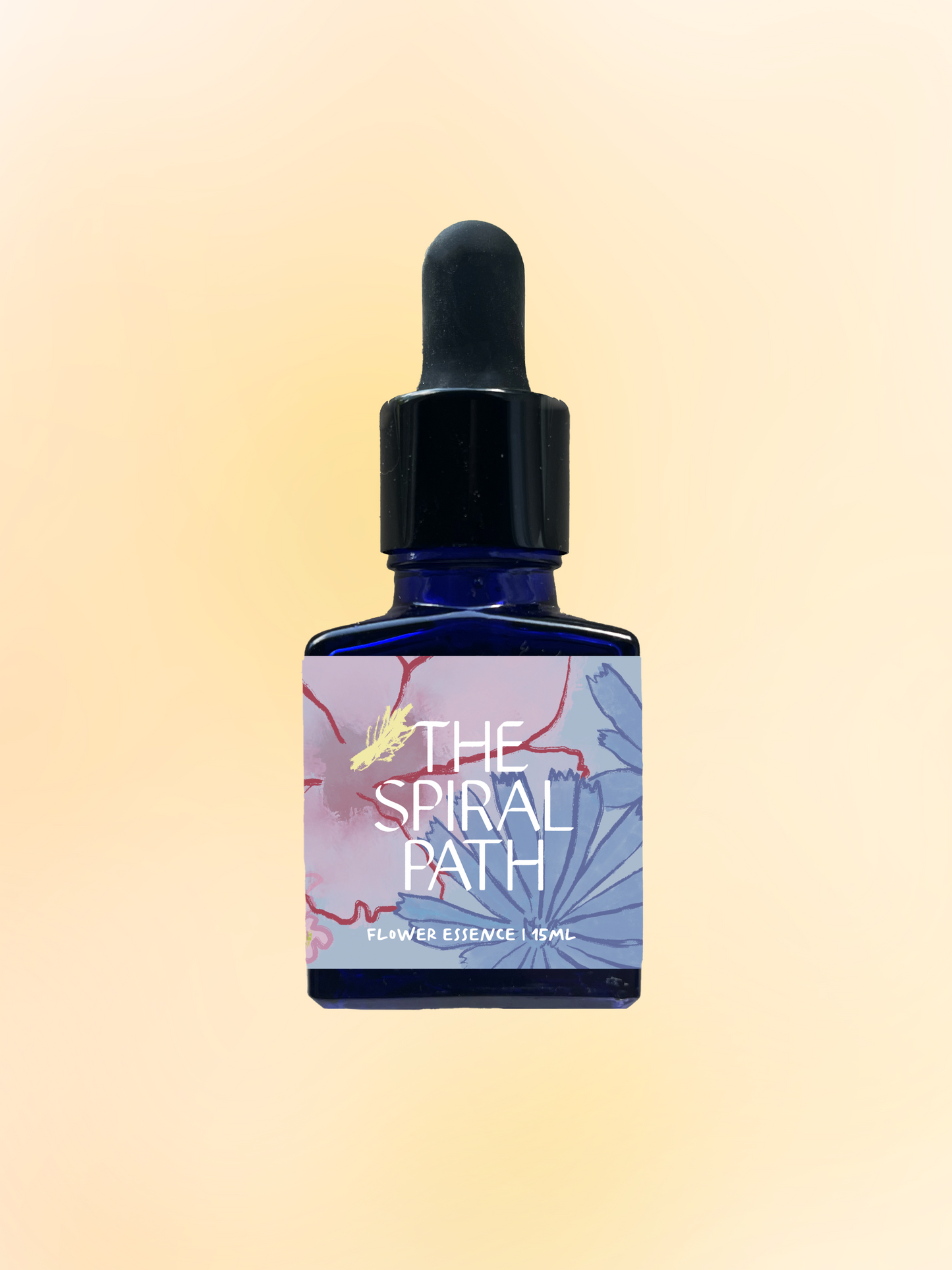 small batch organic flower essences 15mL blue glass bottle with dropper - aka wild carrot, feminine healing, sensitive medicine, flower essence for opening psychic senses, Queen Anne's Lace plant ally offers emotional benefits of opening intuition for channeling creative projects, and for trusting our intuitive nature